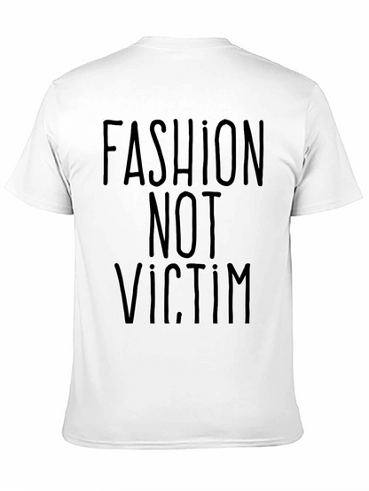 Camiseta Negra: Fashion Not Victim