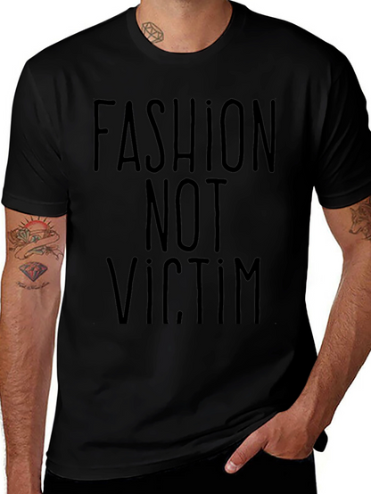Camiseta Negra: Fashion Not Victim
