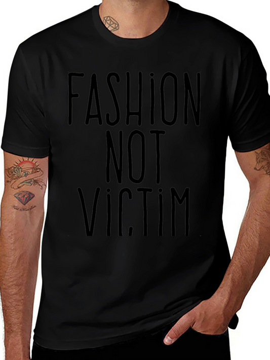 Camiseta Negra: Fashion Not Victim