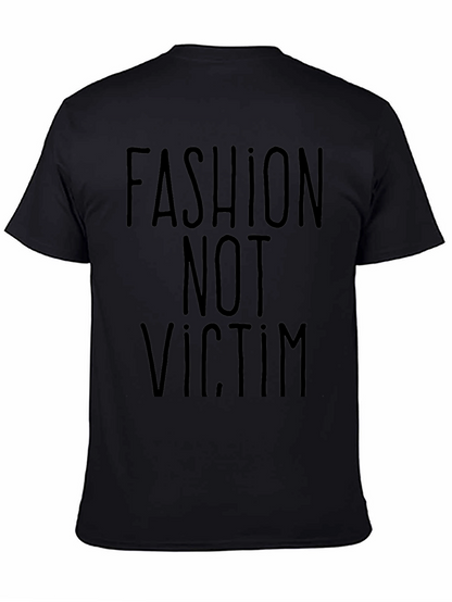Camiseta Negra: Fashion Not Victim