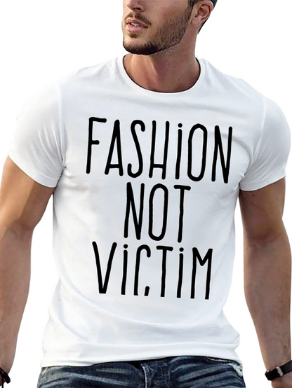 Camiseta Negra: Fashion Not Victim