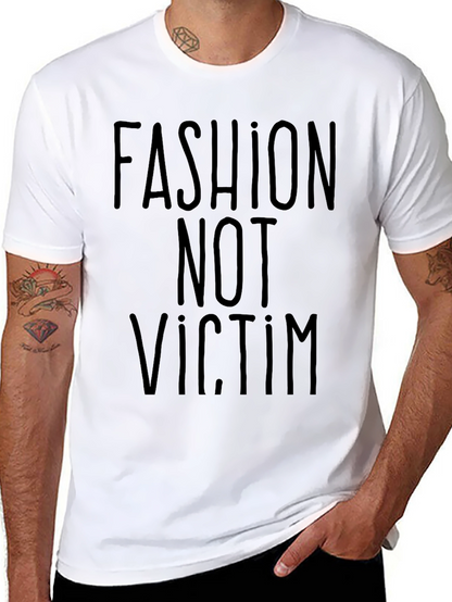 Camiseta Negra: Fashion Not Victim