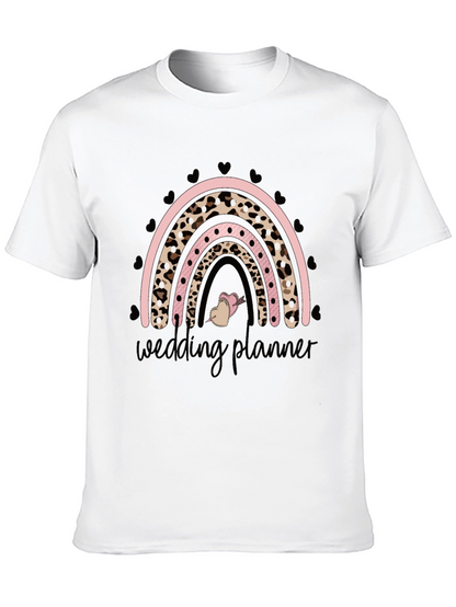 Camiseta Negra Wedding Planner Arcoíris Animal Print