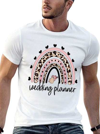 Camiseta Negra Wedding Planner Arcoíris Animal Print