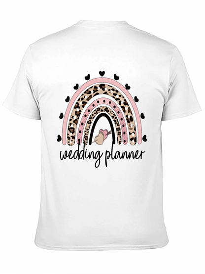 Camiseta Negra Wedding Planner Arcoíris Animal Print