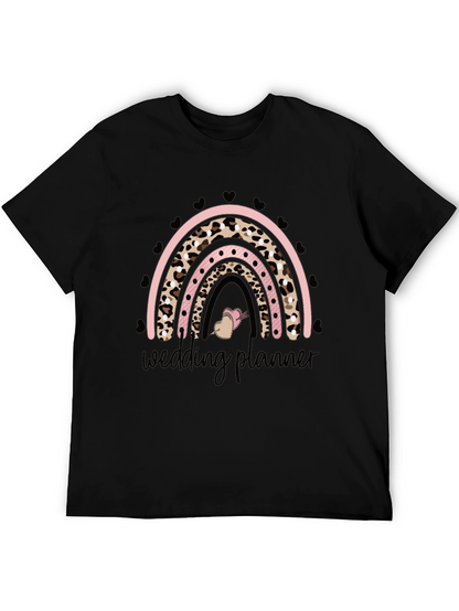 Camiseta Negra Wedding Planner Arcoíris Animal Print