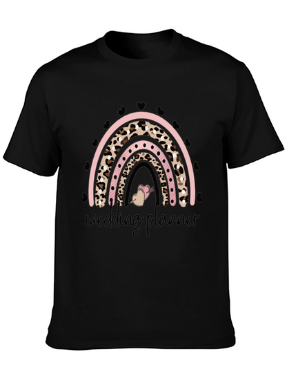 Camiseta Negra Wedding Planner Arcoíris Animal Print