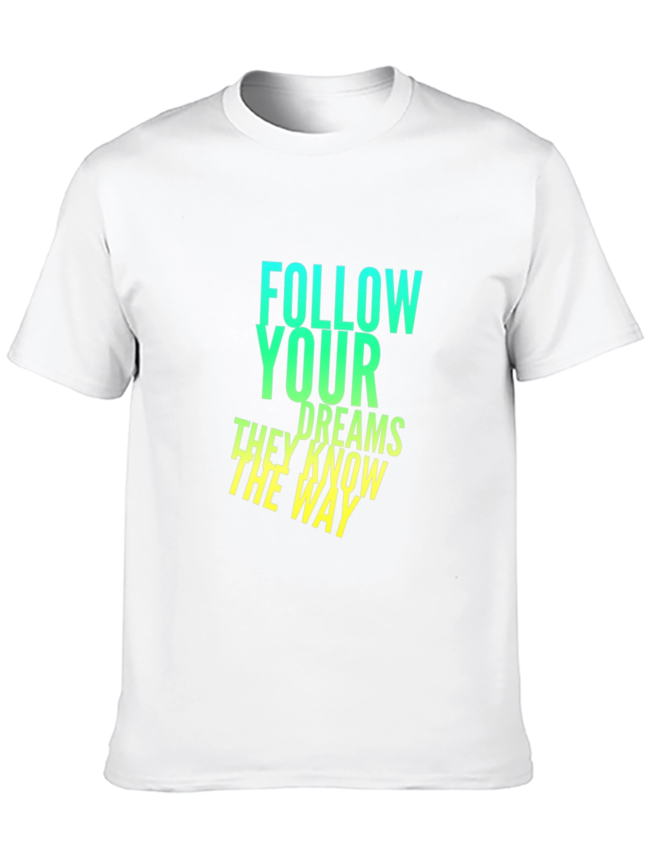 Camiseta Negra con Diseño Inspirador: Sigue Tus Sueños