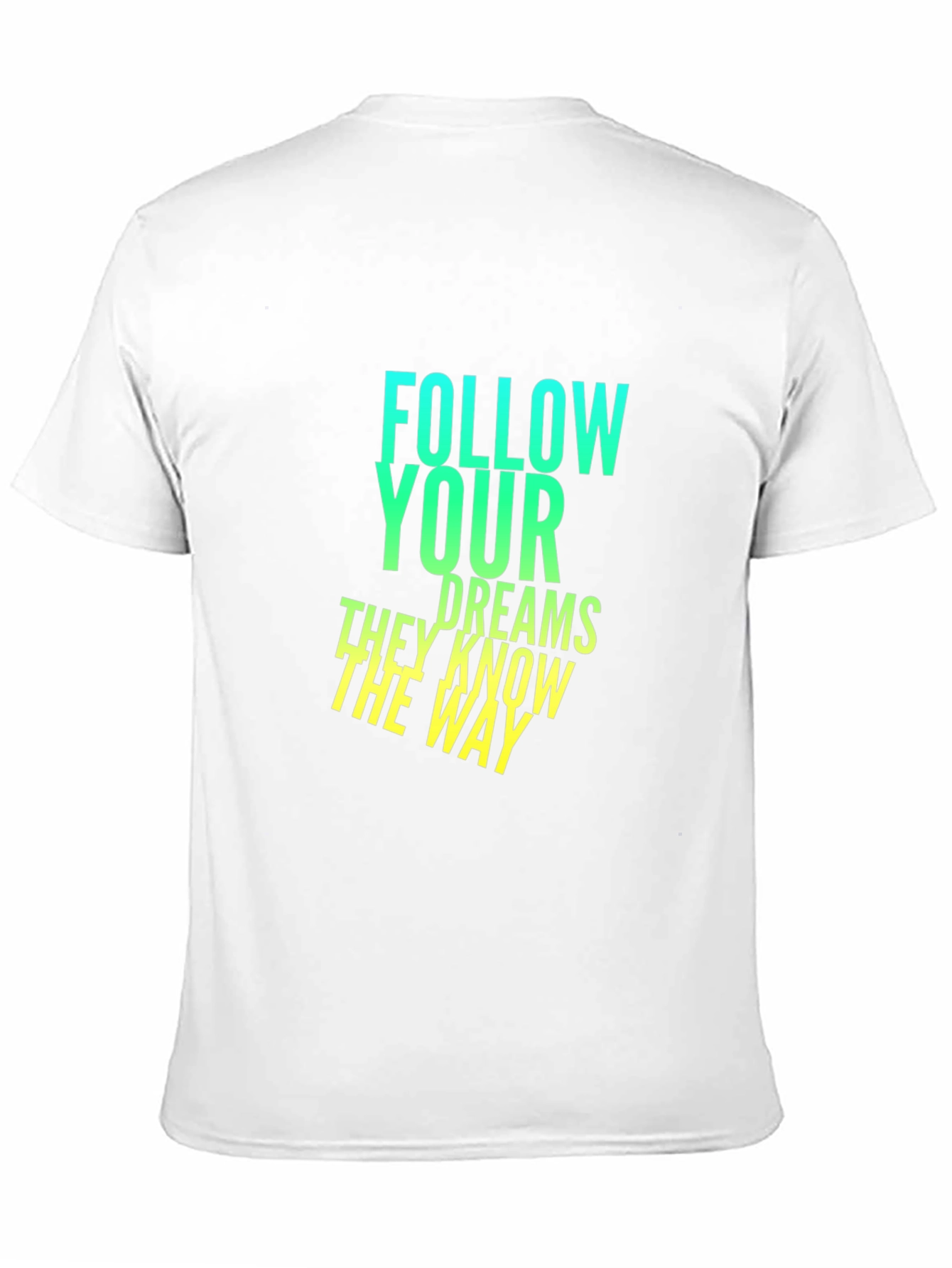 Camiseta Negra con Diseño Inspirador: Sigue Tus Sueños
