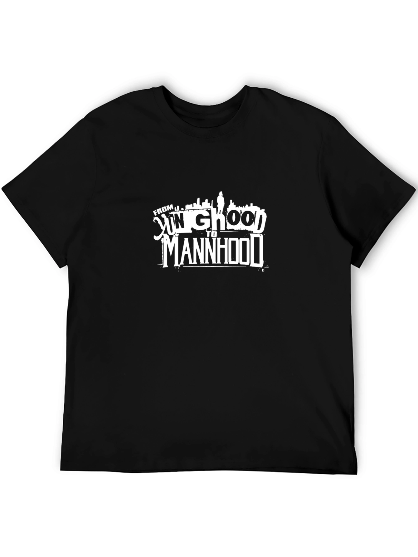 Camiseta Negra From Yung Ghood to Manhood