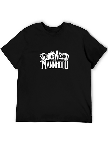 Camiseta Negra From Yung Ghood to Manhood