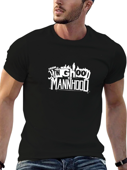 Camiseta Negra From Yung Ghood to Manhood