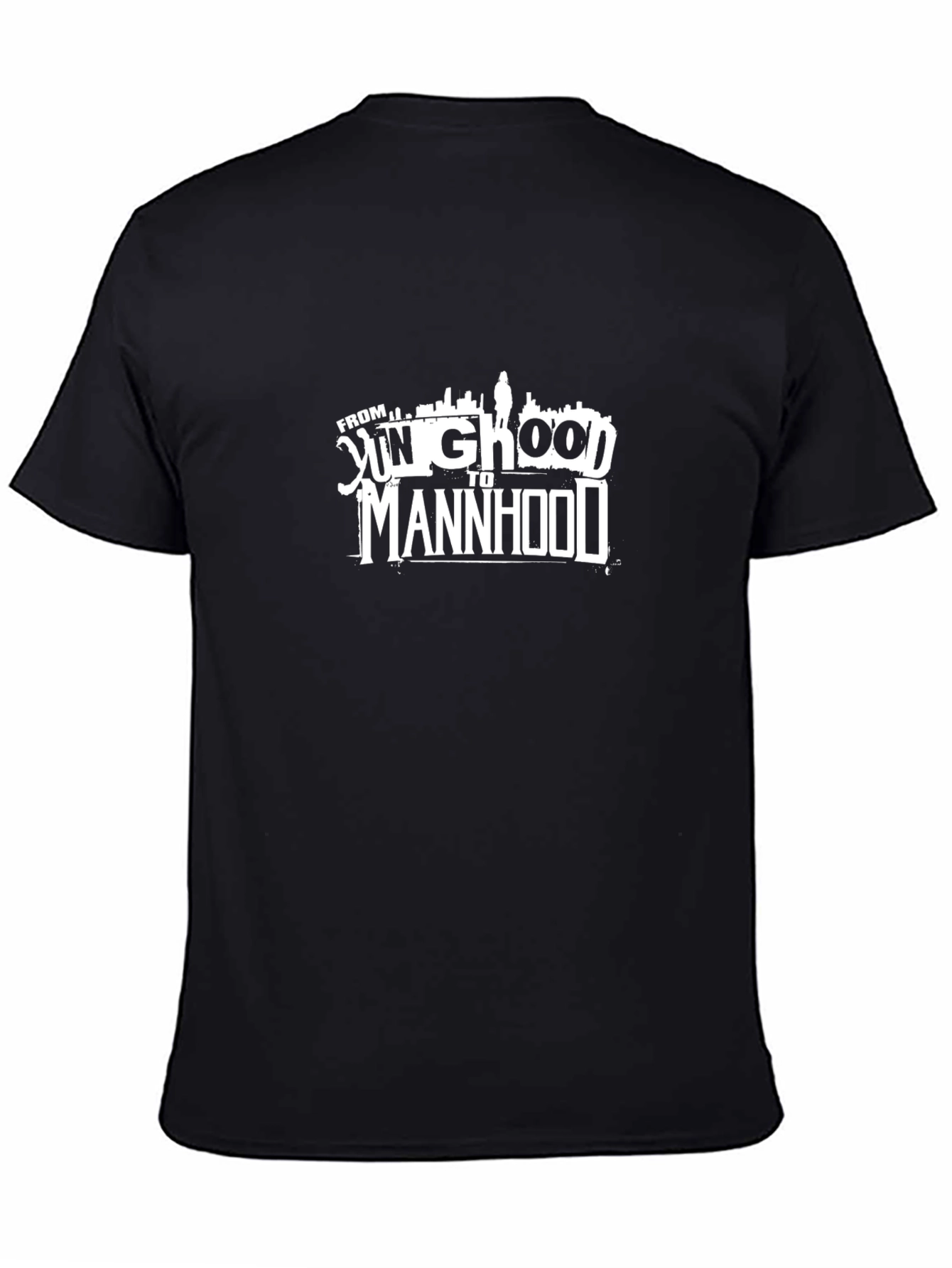 Camiseta Negra From Yung Ghood to Manhood