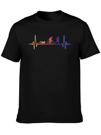 Camiseta Negra Deportiva Triatlón EKG Hombre