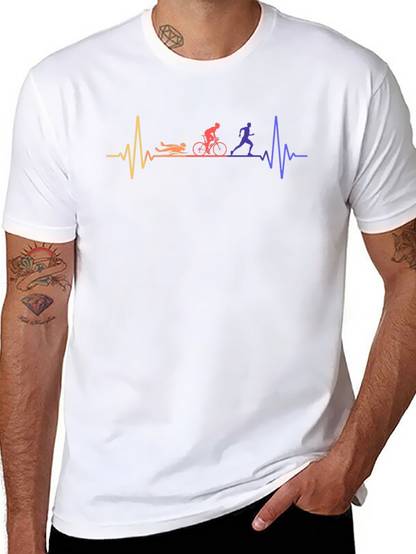 Camiseta Negra Deportiva Triatlón EKG Hombre