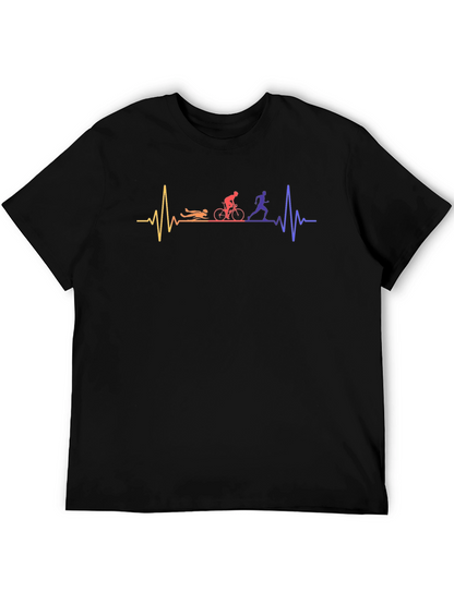 Camiseta Negra Deportiva Triatlón EKG Hombre