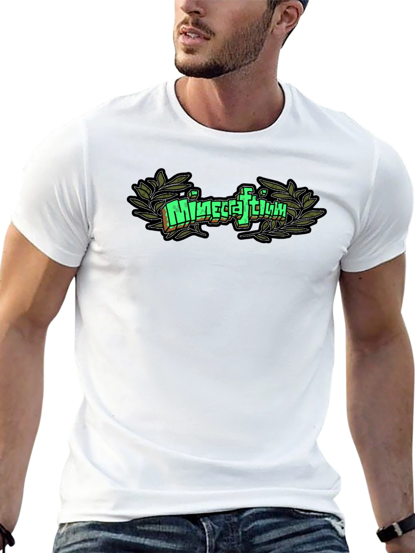 Camiseta Negra Minecraftium Gamer