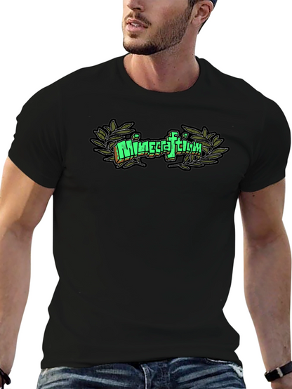 Camiseta Negra Minecraftium Gamer