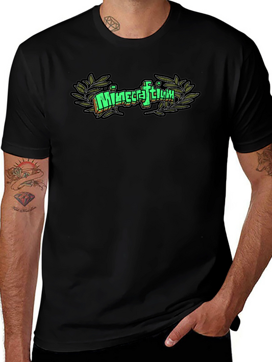 Camiseta Negra Minecraftium Gamer