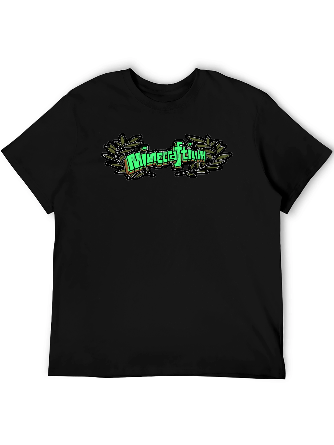 Camiseta Negra Minecraftium Gamer