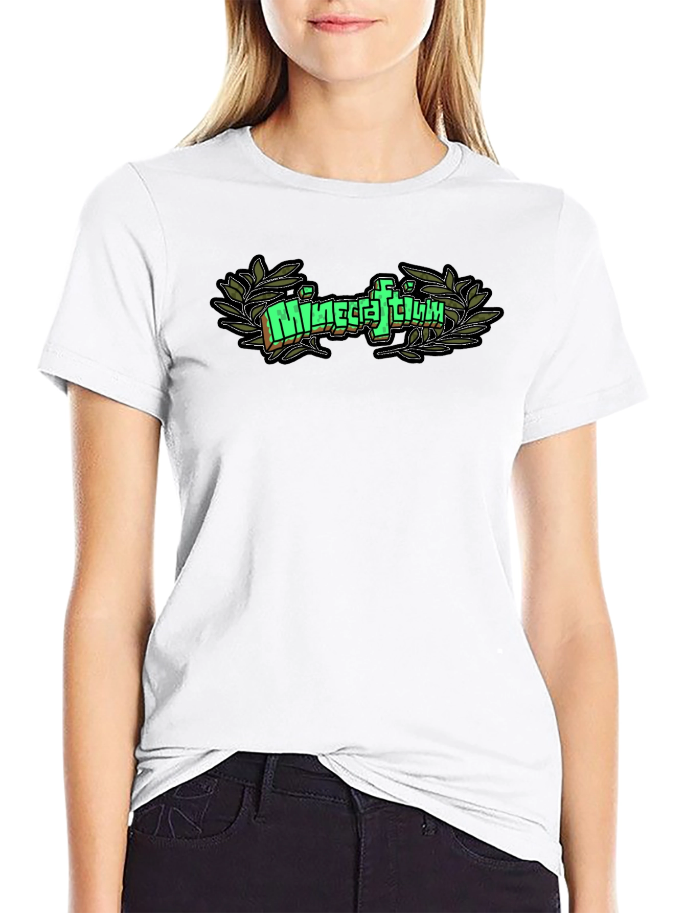 Camiseta Negra Minecraftium Gamer