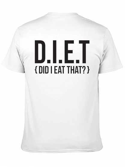 Camiseta Negra con Estampado D.I.E.T.