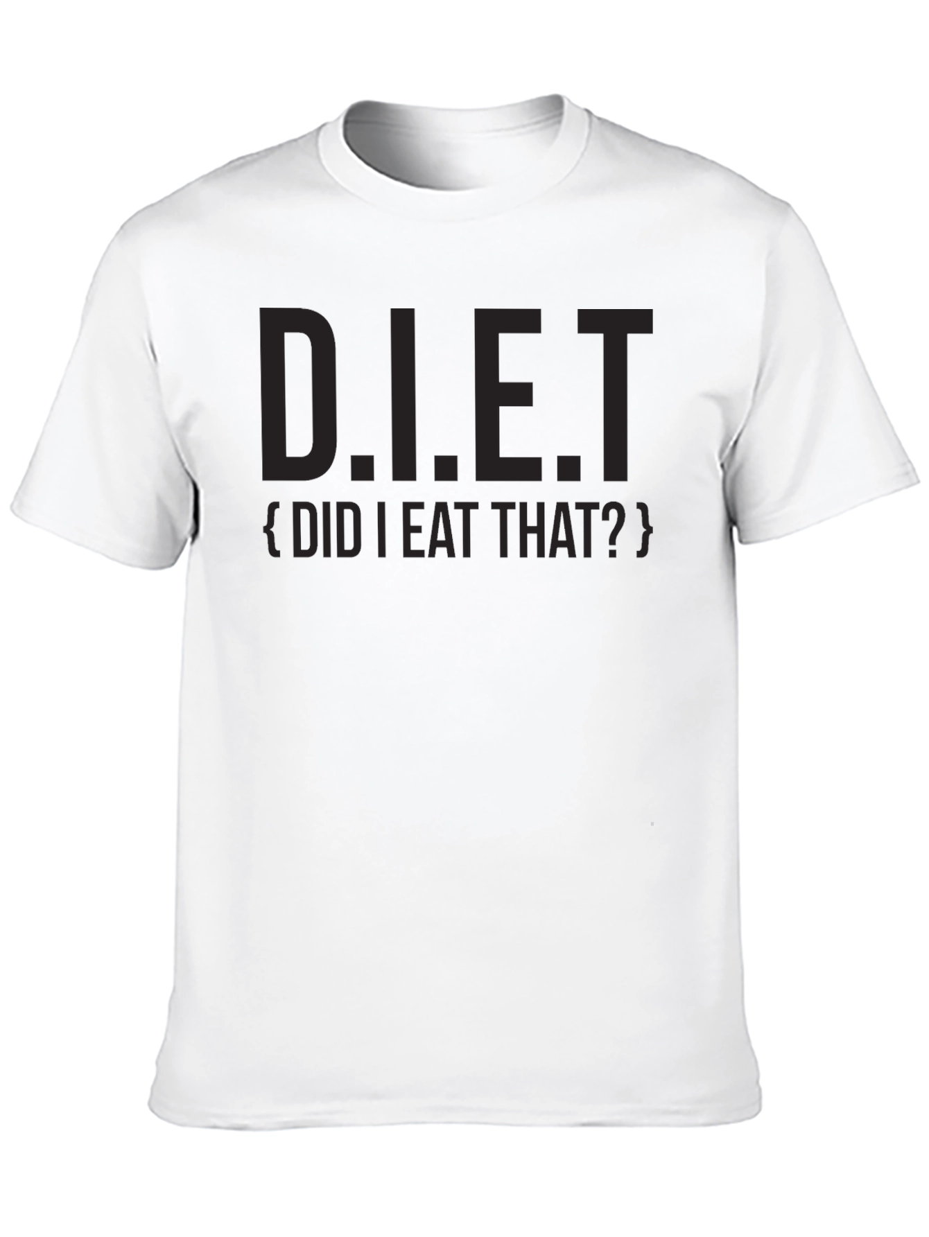Camiseta Negra con Estampado D.I.E.T.