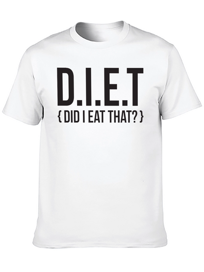 Camiseta Negra con Estampado D.I.E.T.