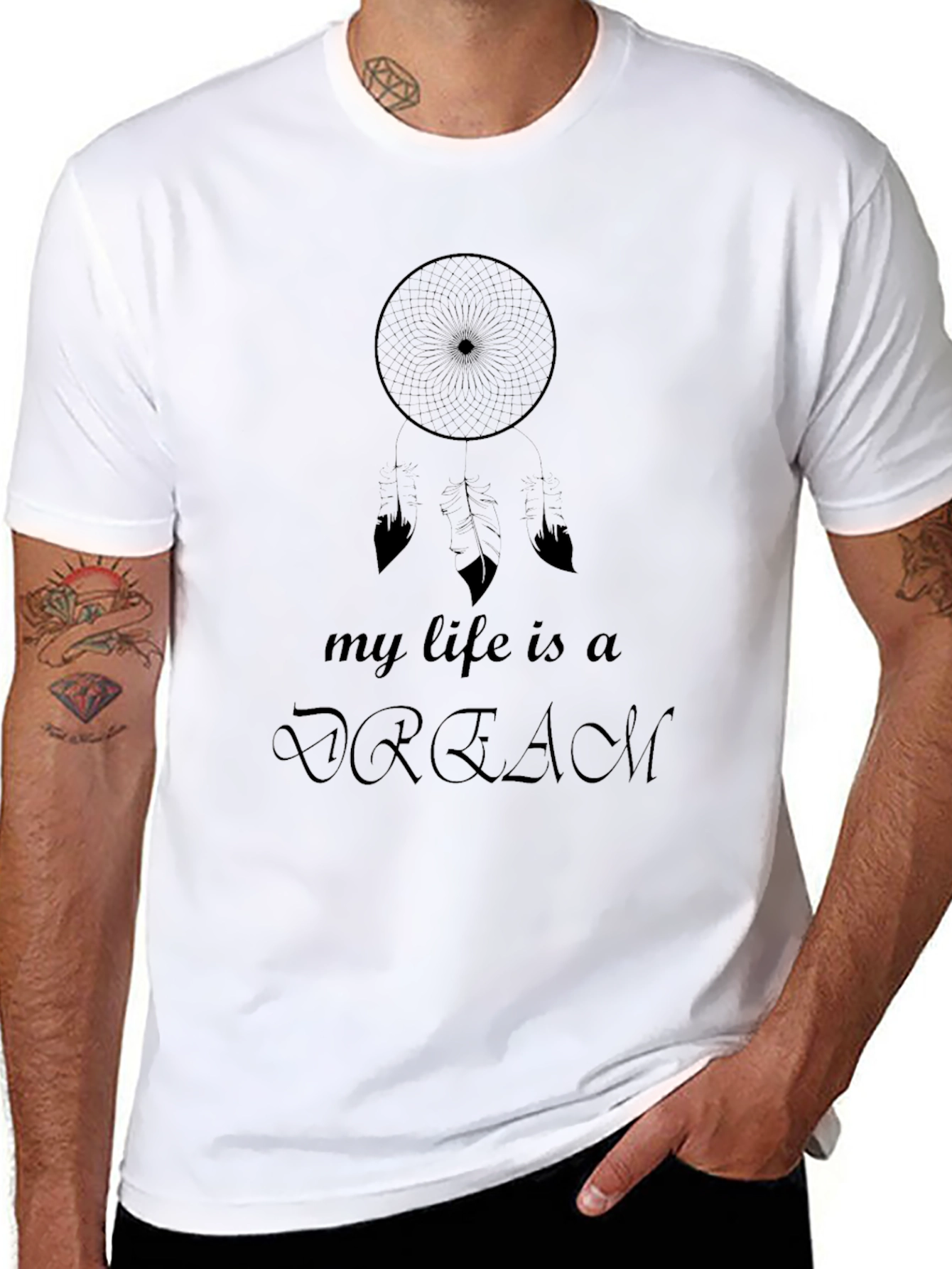 Camiseta Negra My Life is a Dream