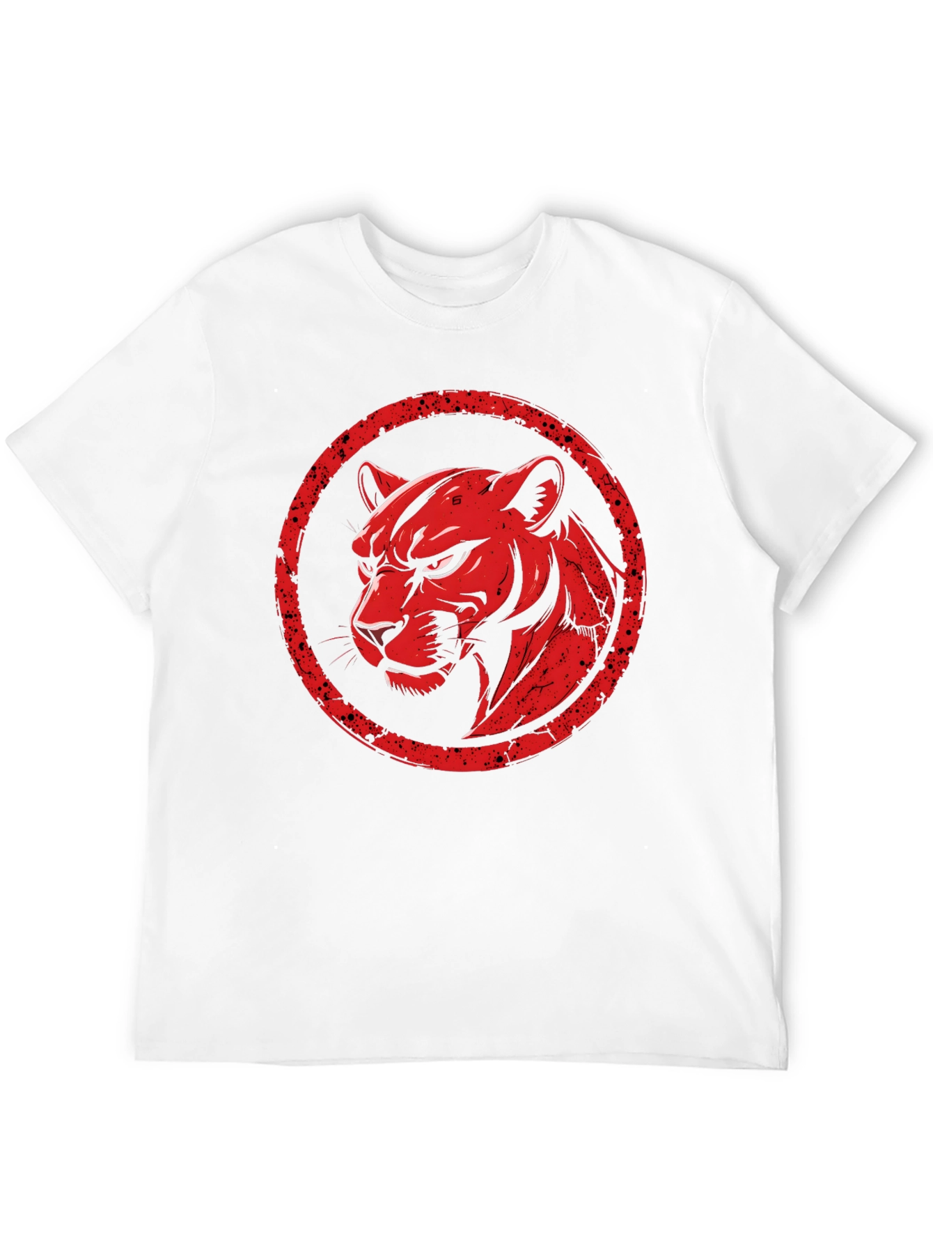 Camiseta Negra con Diseño de Pantera Roja