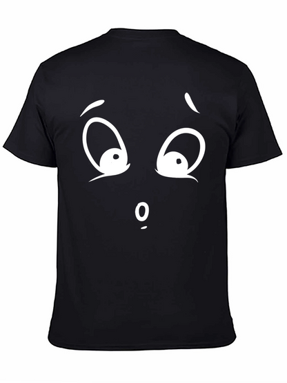 Camiseta Negra con Cara Asombrada