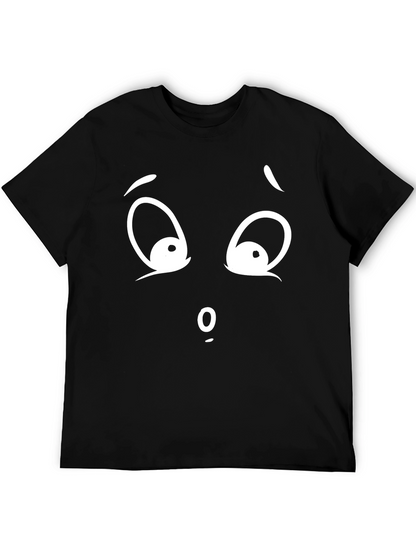 Camiseta Negra con Cara Asombrada