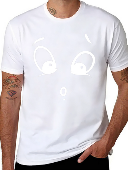 Camiseta Negra con Cara Asombrada