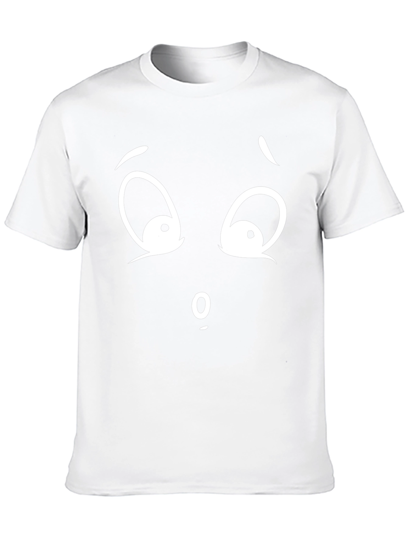 Camiseta Negra con Cara Asombrada