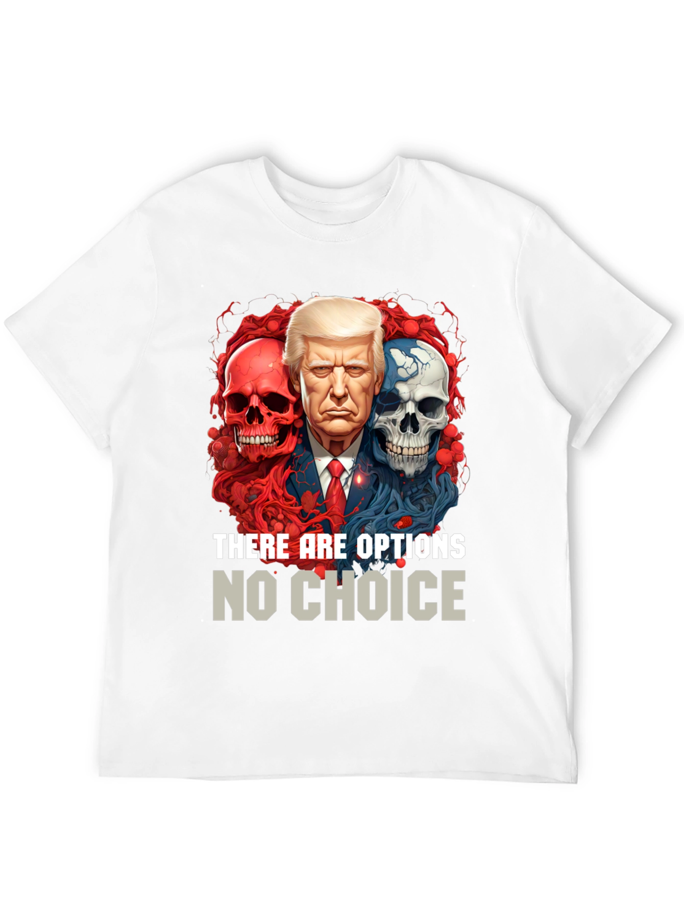 Camiseta Gráfica Política: Trump Calaveras Opciones