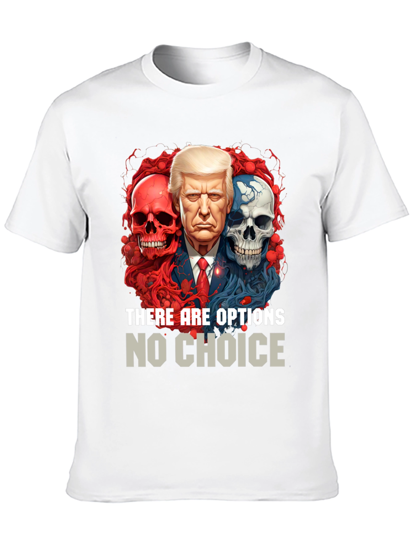 Camiseta Gráfica Política: Trump Calaveras Opciones