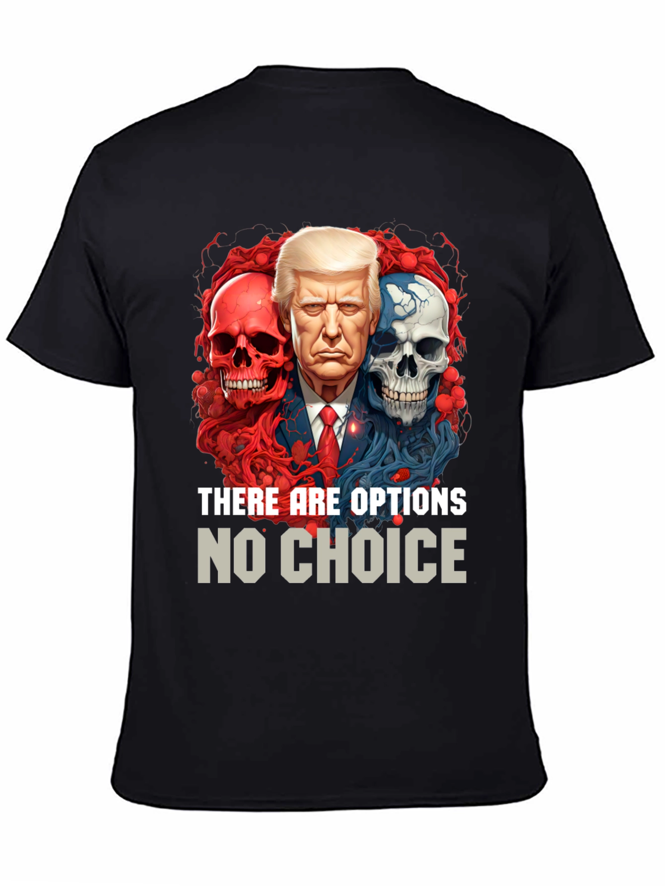 Camiseta Gráfica Política: Trump Calaveras Opciones