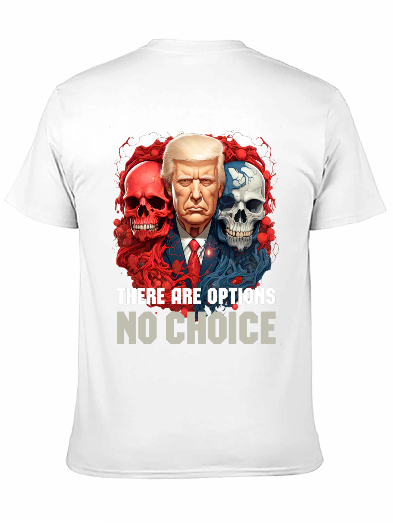 Camiseta Gráfica Política: Trump Calaveras Opciones