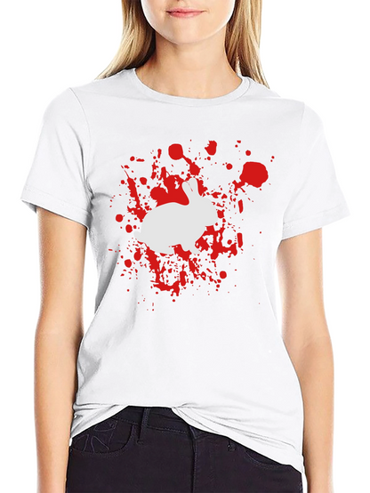 Camiseta Conejo Salpicadura - Diseño Único