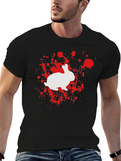 Camiseta Conejo Salpicadura - Diseño Único
