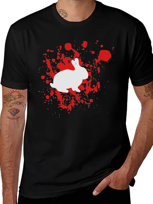 Camiseta Conejo Salpicadura - Diseño Único