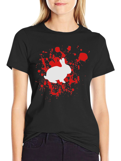 Camiseta Conejo Salpicadura - Diseño Único