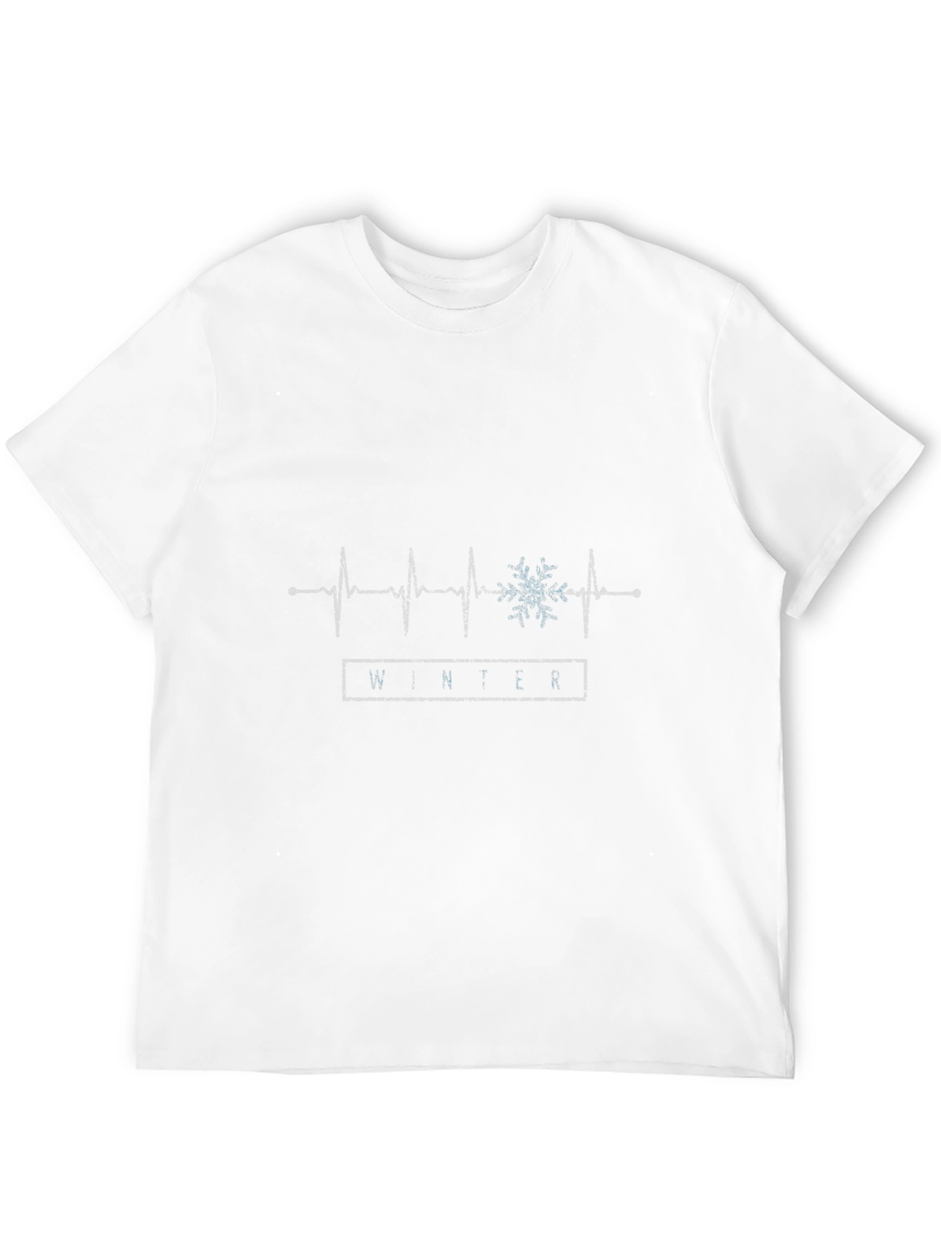 Camiseta Negra Invierno - Ritmo Cardíaco Invernal