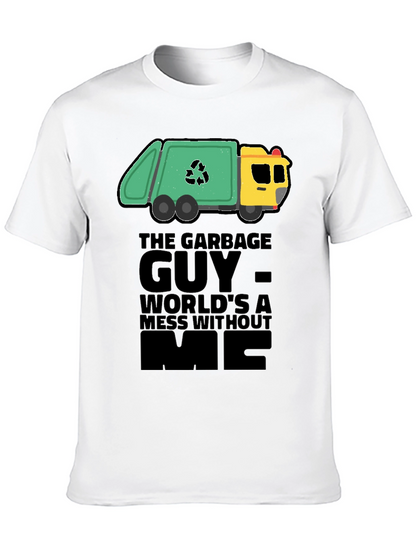 Camiseta Negra con Diseño de Camión de Basura