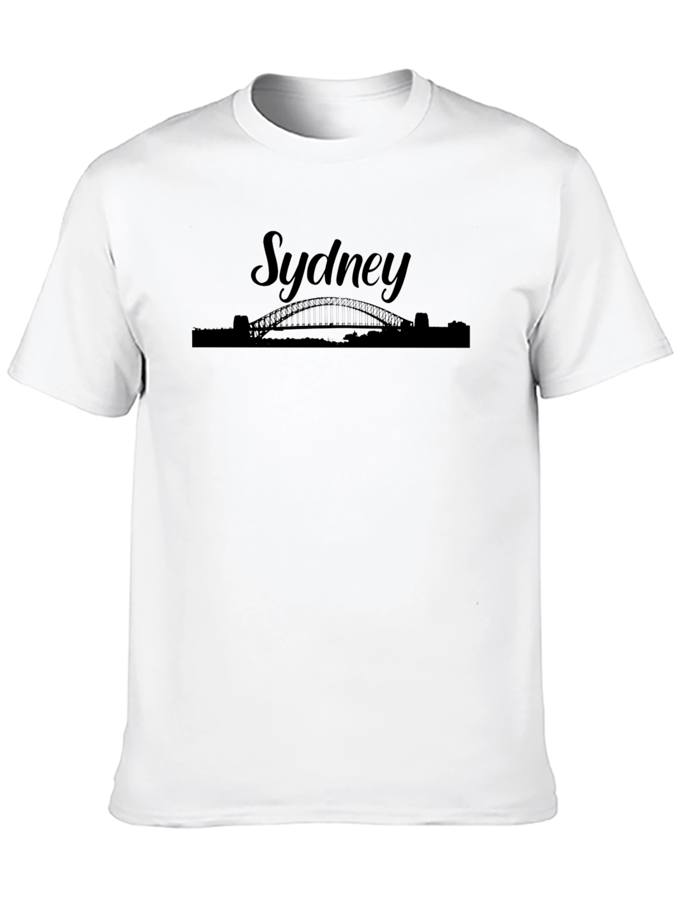 Camiseta Negra Sydney Bridge para Hombre