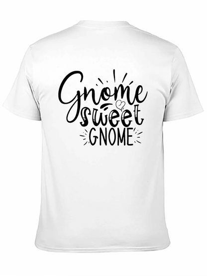 Camiseta Negra con Diseño Gnome Sweet Gnome