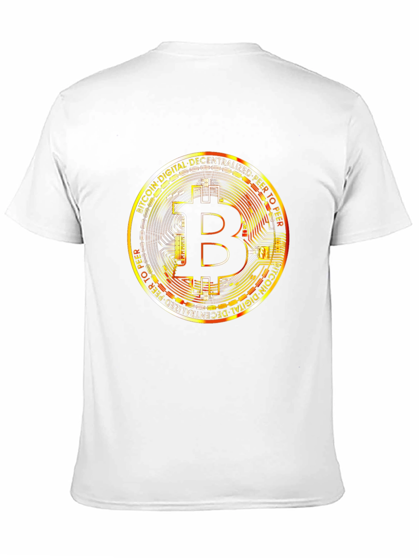 Camiseta Bitcoin Hombre - Diseño Digital Descentralizado