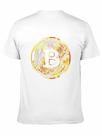 Camiseta Bitcoin Hombre - Diseño Digital Descentralizado