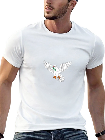 Camiseta Negra con Paloma de la Paz