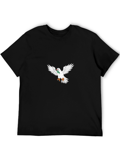 Camiseta Negra con Paloma de la Paz